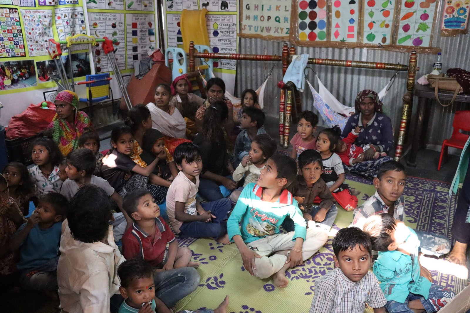 Orphan shelter classroom